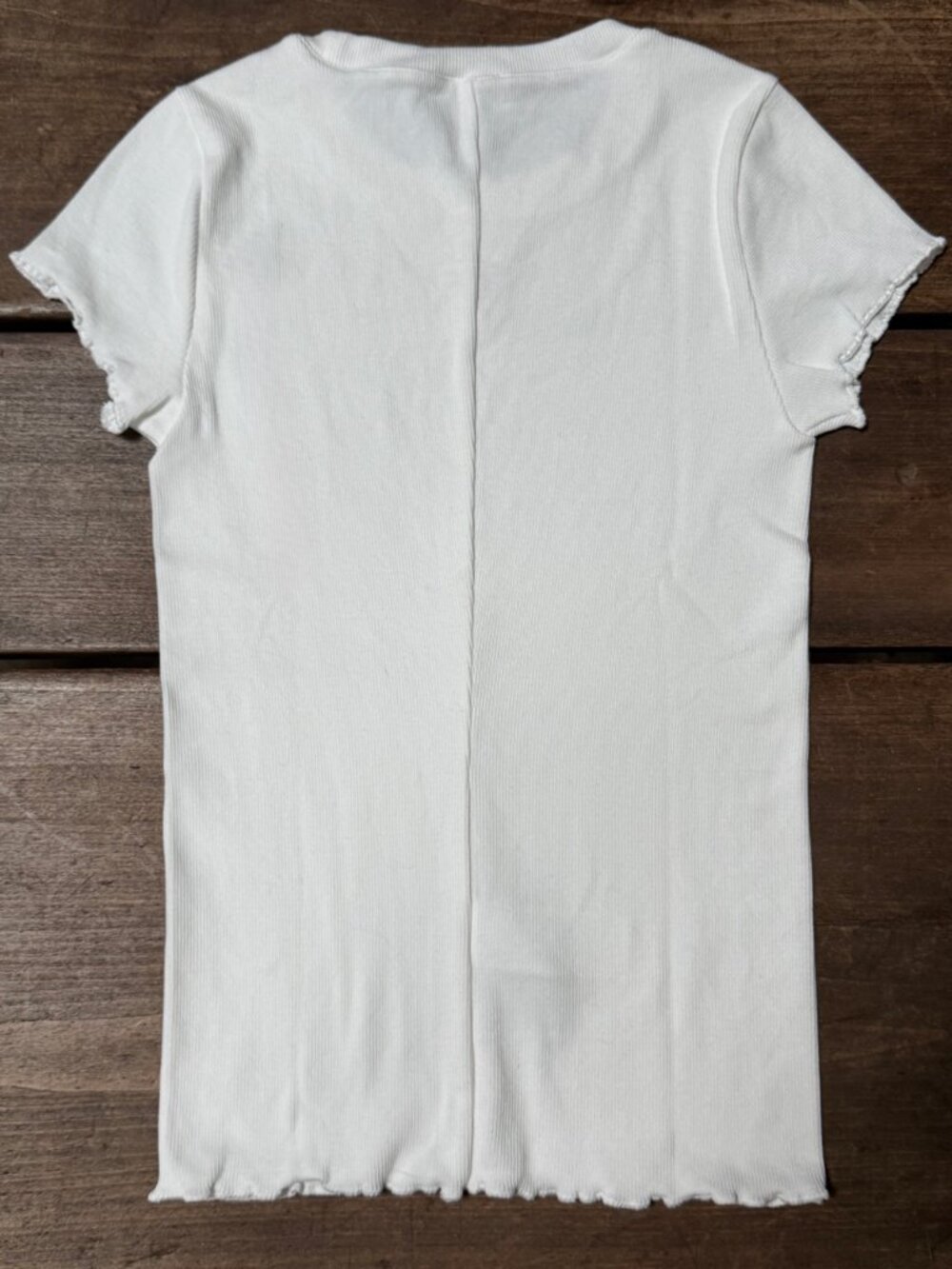 Exclusive J.Crew x Rouje Paris & New York Collab Ribbed Knit Tee NWOT - Picture 8 of 11